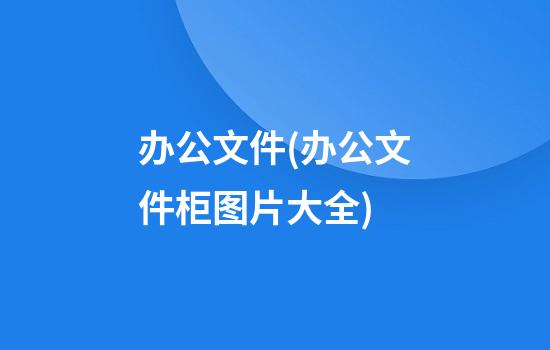 办公文件(办公文件柜图片大全)